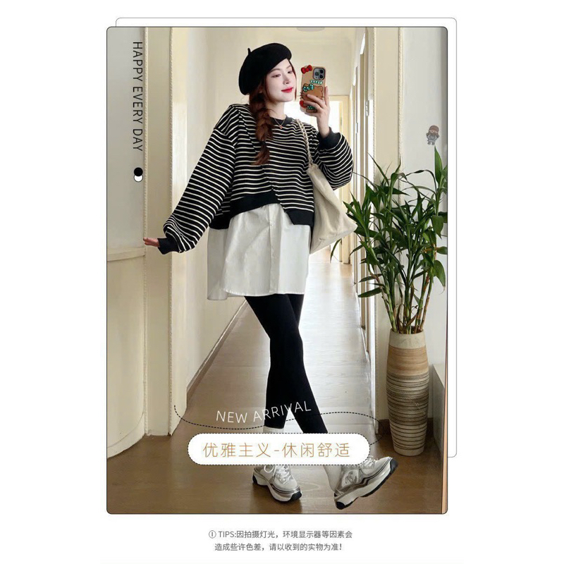 ÁO BẦU DÀI THUN TỔ ONG KẺ -2 màu