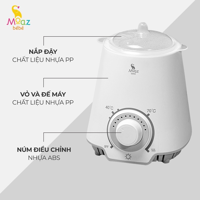 Máy Hâm Sữa Moaz BéBé MB-039 - Bảo Hành 12 Tháng Chính Hãng