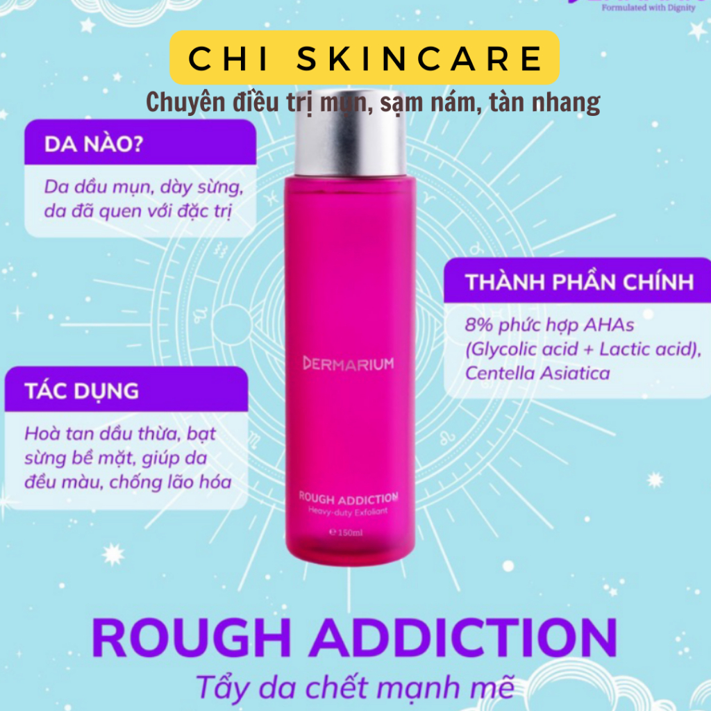 TRICKY DUET Dermarium - Dung dịch làm sạch lỗ chân lông 55ml/ 150ml - Rough Addiction Tender Wonder - Chi Beauty