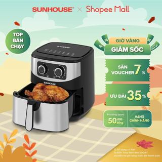 Nồi chiên không dầu 9L Sunhouse SHD4035 dung tích 9L chiên nướng được lượng lớn thức ăn | Chống dính cao cấp, an toàn
