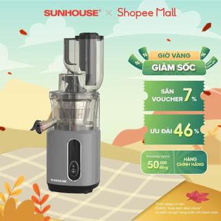 Máy ép chậm SUNHOUSE SHD5503 | Công suất 240W | Công nghệ lưới lọc PUREMAX | Ép kiệt bã | Ống tiếp nguyên liệu lớn