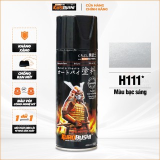 Combo sơn samurai màu bạc sáng h111 gồm 4 chai đủ quy trình độ bền cao