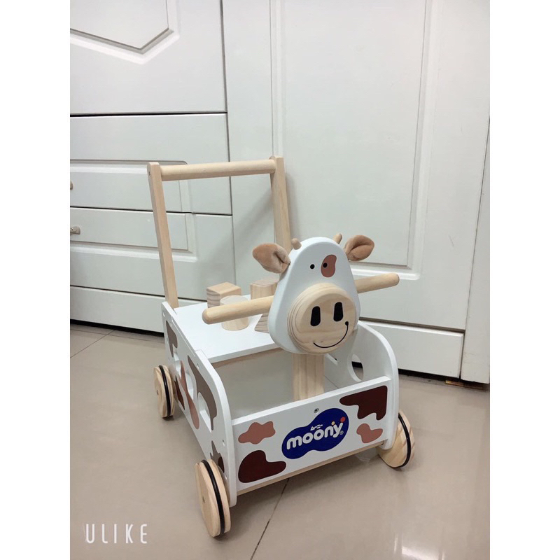 Xe Tập đi- Xe đẩy kiêm chòi chân bằng gỗ