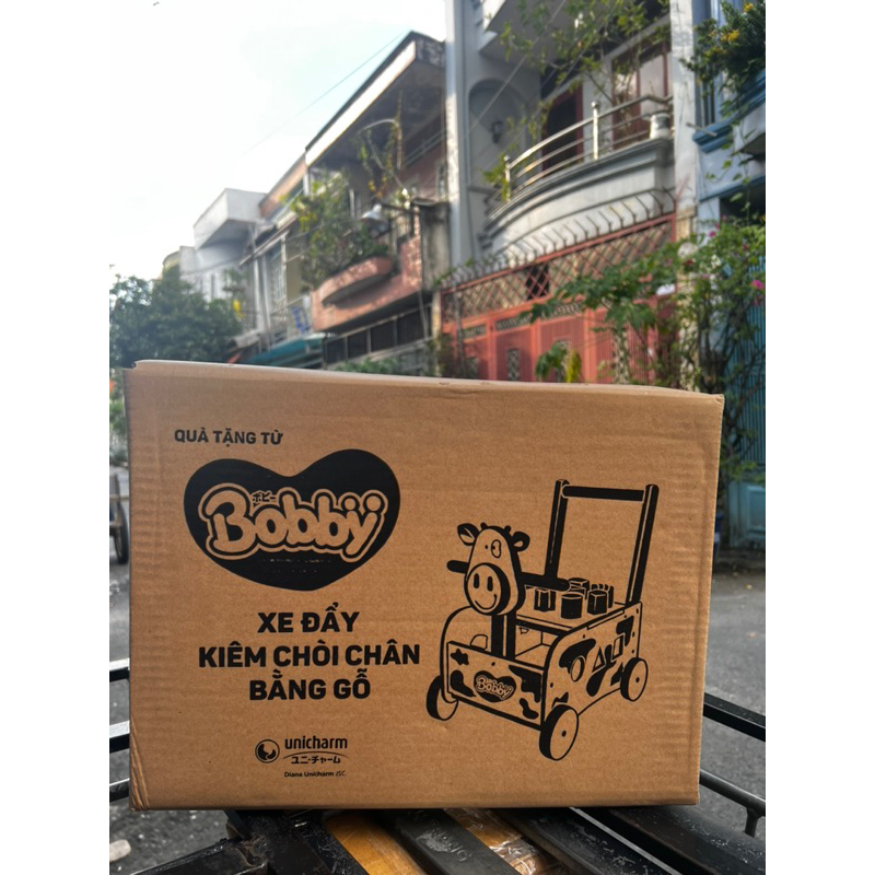 Xe Tập đi- Xe đẩy kiêm chòi chân bằng gỗ