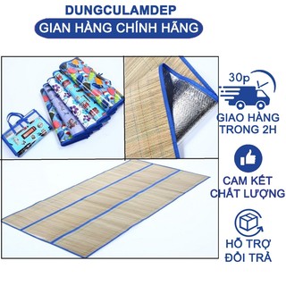 Bộ 3 Chiếu cói ngủ trưa văn phòng,chiếu du lịch gấp gọn
