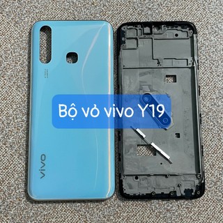bộ xương vỏ vivo Y19 (zin) kèm khay sim và kính camera