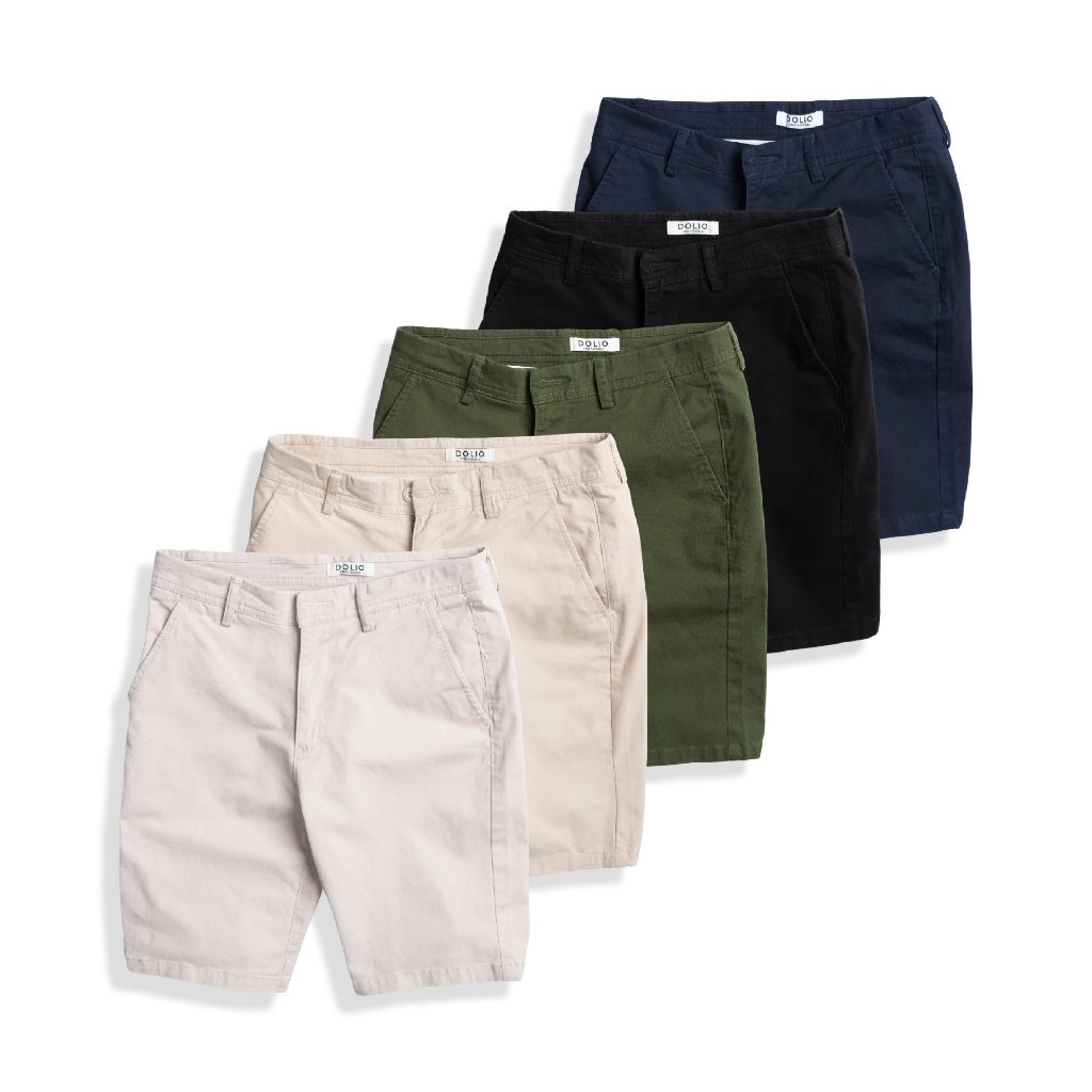 Quần Short Nam Vải Kaki Nhung Mềm, Mềm Mịm, Trẻ Trung, Năng Động - DOLIO