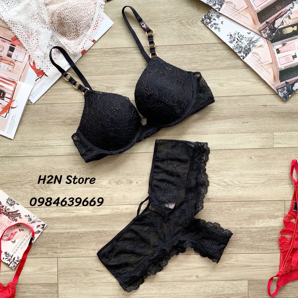 Áo Lót Victoria’s Secret Ren Mịn Ngực Mềm Mại Ôm Khít Size 34A 34B 36B Có Bán Kèm Quần Lót Size S - Bộ Đồ Lót