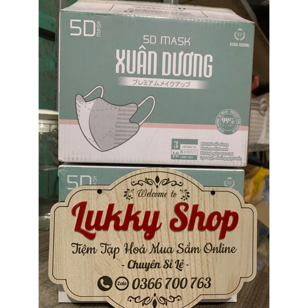Khẩu trang 5D Mask Xuân dương; kháng khuẩn ngăn bụi