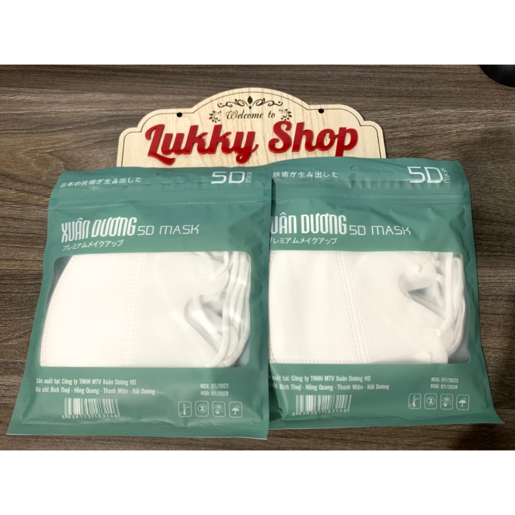 Khẩu trang 5D Mask Xuân dương; kháng khuẩn ngăn bụi