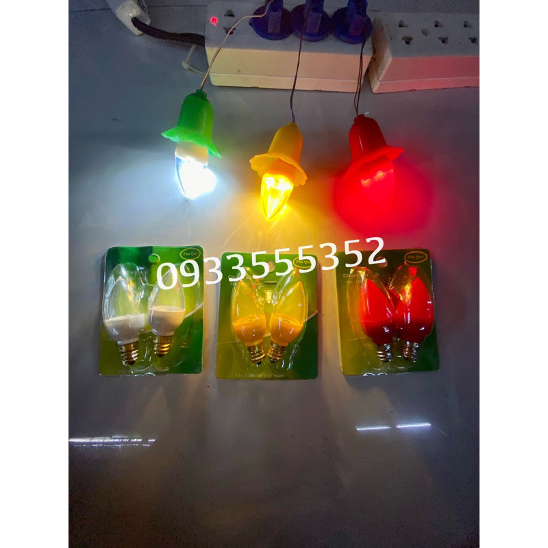 Bóng đèn LED trái ớt Phú quý - bóng quả nhót e12