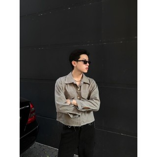 ÁO KHOÁC KAKI - JACKET CROPTOP BASIC
