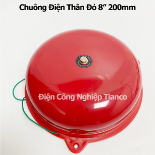 Chuông đỏ 220v 100mm 150mm 200mm - chuông điện báo cháy 4inch 6 inch 8inch 220v - chuông điện báo cháy 220v 24v