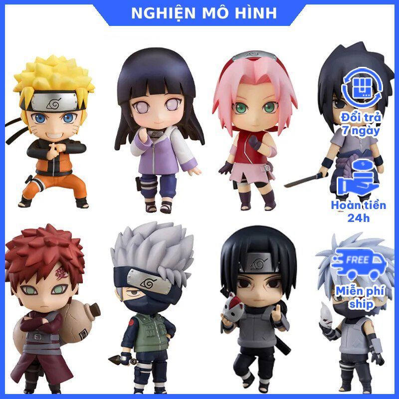 Mô hình Nendoroid Naruto có khớp chất lượng cao Naruto Itachi Gaara Kakashi Sasuke Minato Rock Lee N