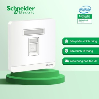 Bộ ổ cắm mạng cat5 đơn schneider e8331rjs5_we_g19 - 1.5a - trắng - 1 gang