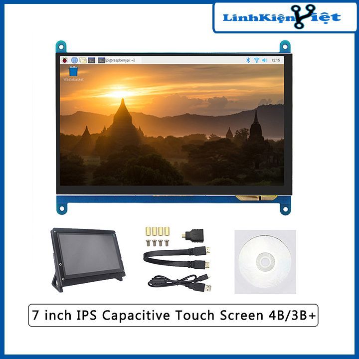 Màn hình Raspberry 7Inch HD 1024x600 cảm ứng điện dung