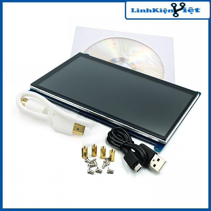 Màn hình Raspberry 7Inch HD 1024x600 cảm ứng điện dung