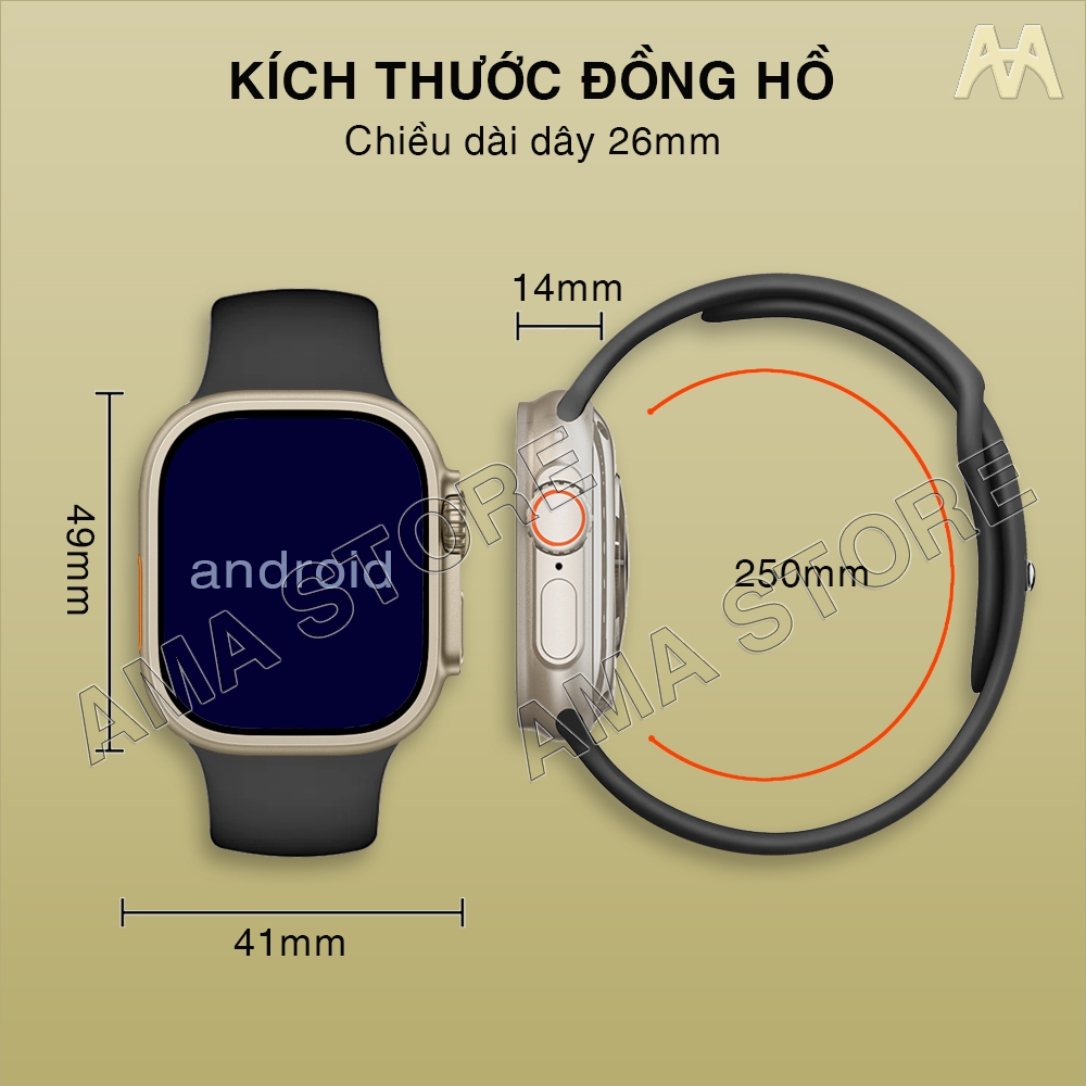 Đồng hồ Thông minh Lắp sim Tải được Zalo Facebook Messenger Youtube TikTok Kết nối Wifi 4G Bluetooth AMA TK Watch #46