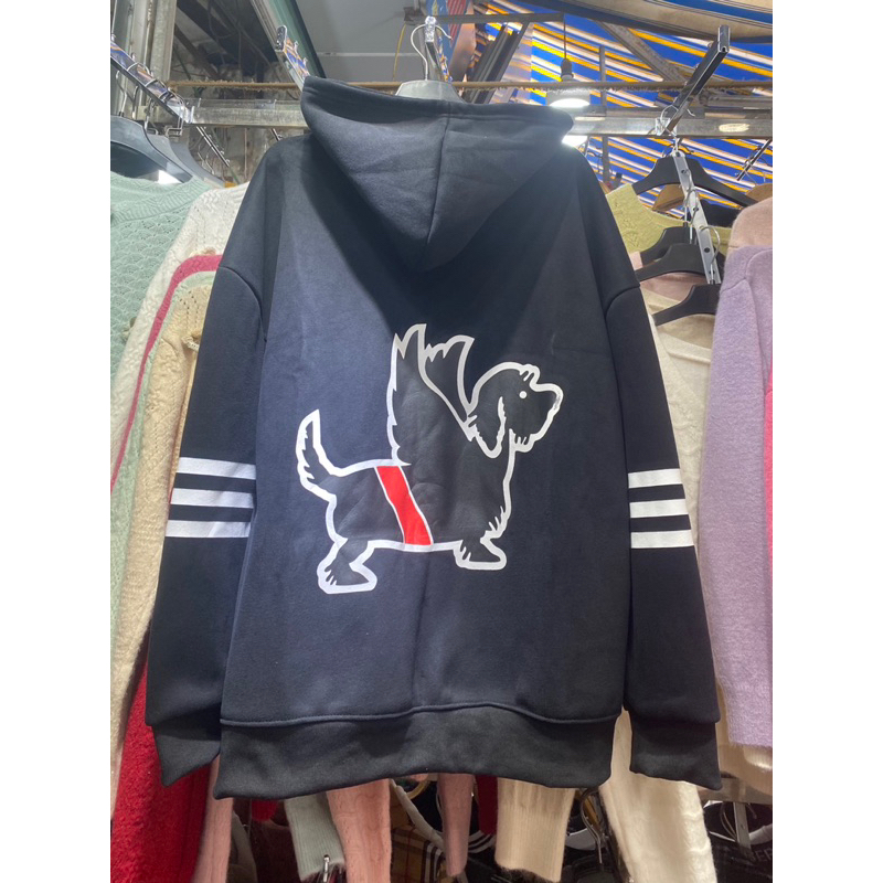 Áo khoác nỉ thome in hình sau hàng qc loại 1