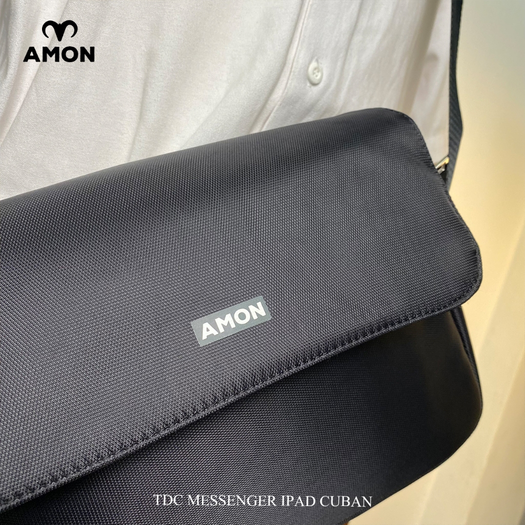 Túi Đeo Chéo Nam Nữ Amon - Messenger Ipad Cuban - Vải Oxford Trượt nước
