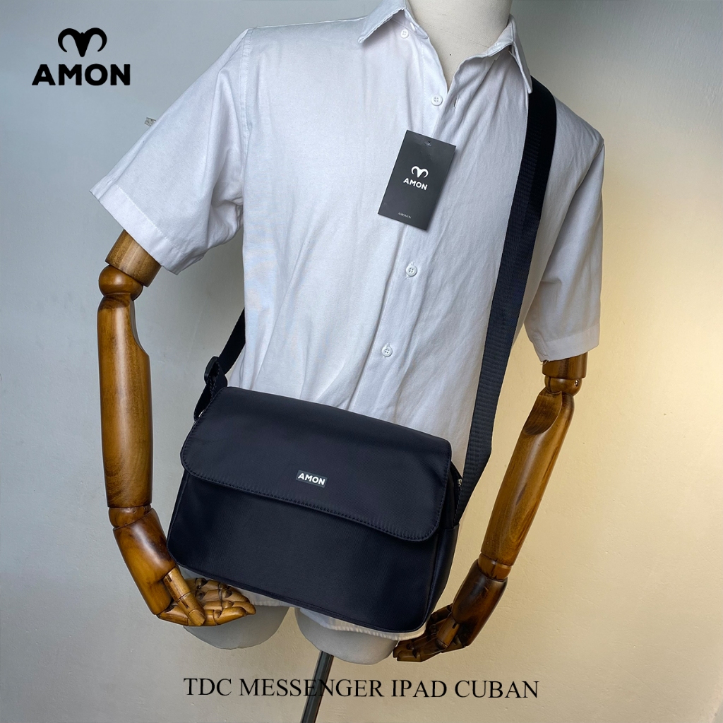 Túi Đeo Chéo Nam Nữ Amon - Messenger Ipad Cuban - Vải Oxford Trượt nước