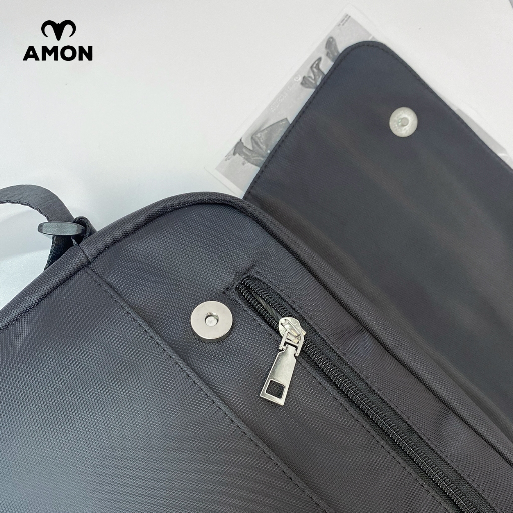 Túi Đeo Chéo Nam Nữ Amon - Messenger Ipad Cuban - Vải Oxford Trượt nước