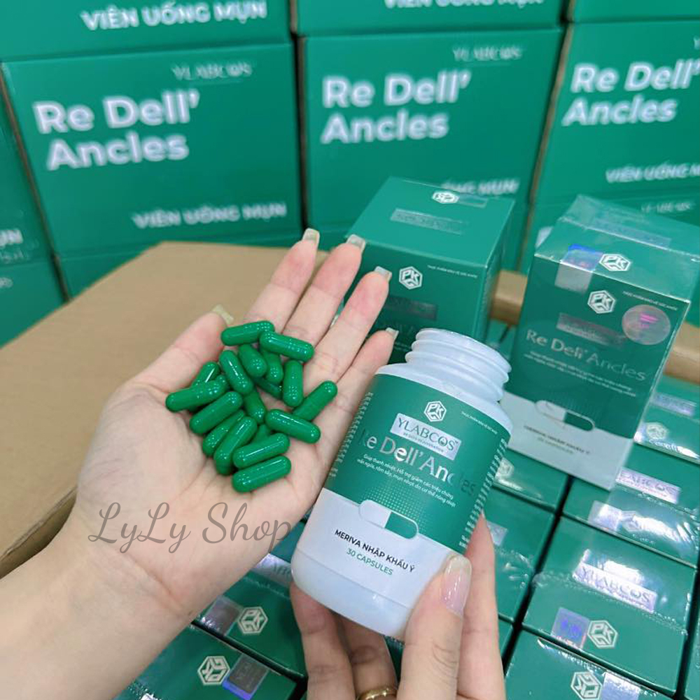 Viên Uống Giảm Mụn Re Dell' Ancles Dr.Lacir, Cải thiện giảm mụn hiệu quả, giảm nóng trong, ngăn ngừa mụn LyLyShop 30 viê
