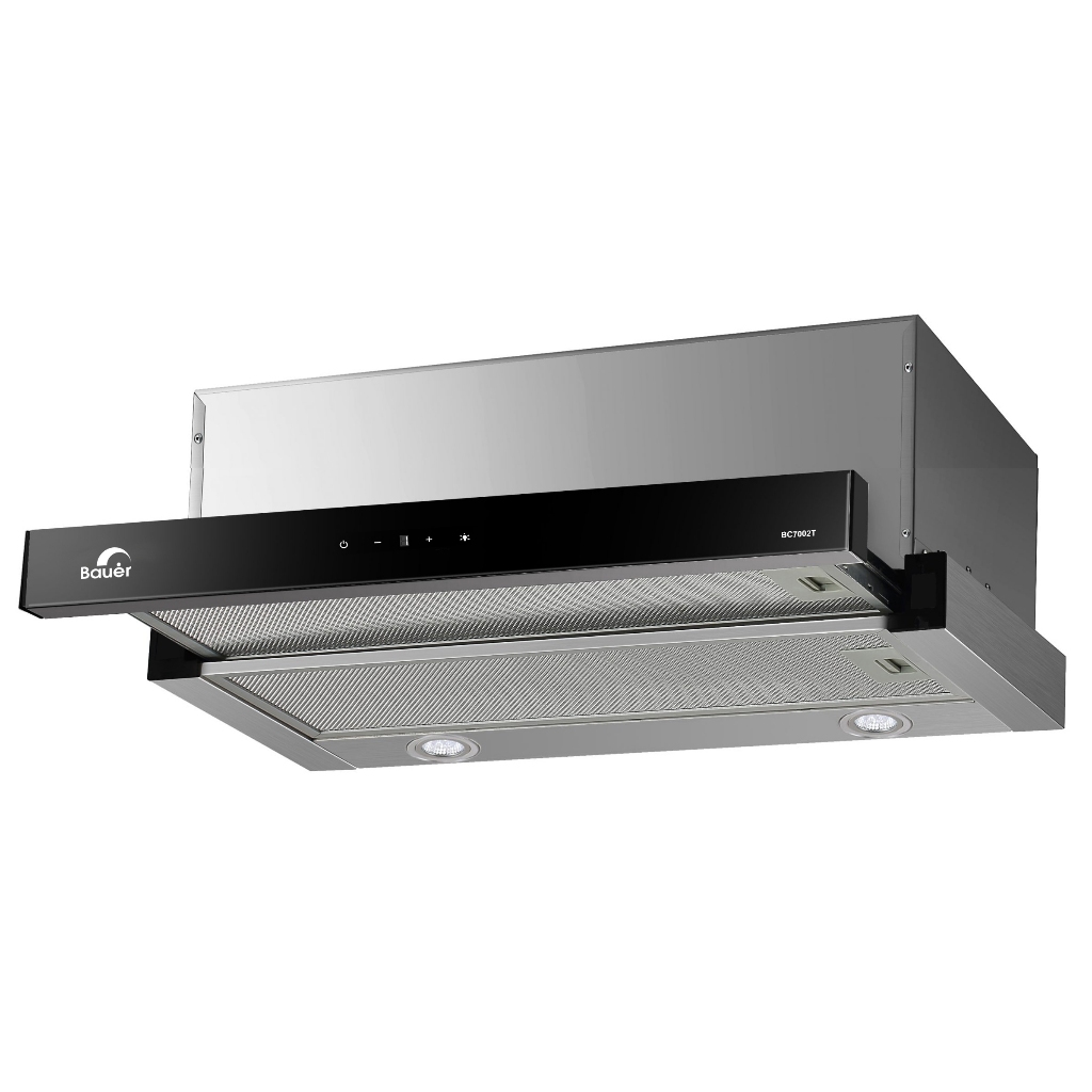 Hút mùi âm tủ BAUER 7002T | Công suất hút 1200m3/h | Điều khiển dạng cảm ứng | Bảo hành chính hãng 2 năm