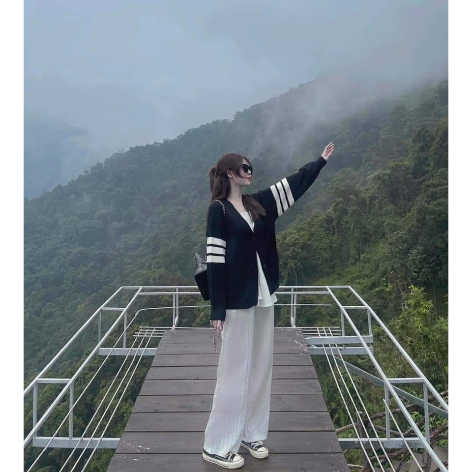 Áo Khoác Cardigan Thom Vạch Tay Nam Nữ,Áo khoác Cardigan Thom Chất Vải Nỉ Bông Dày Dặn siêu xinh