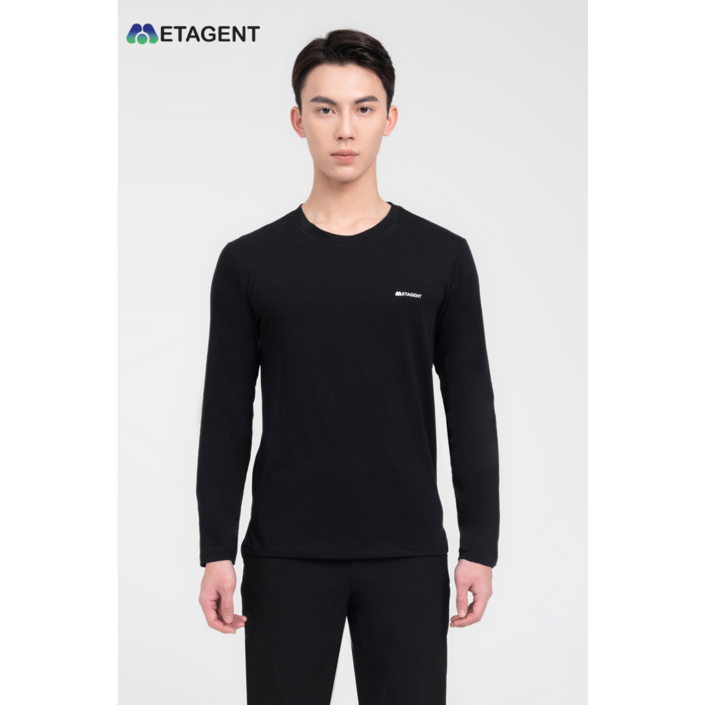 Áo thun nam dài tay dáng Slim Fit Metagent MS 58E3698