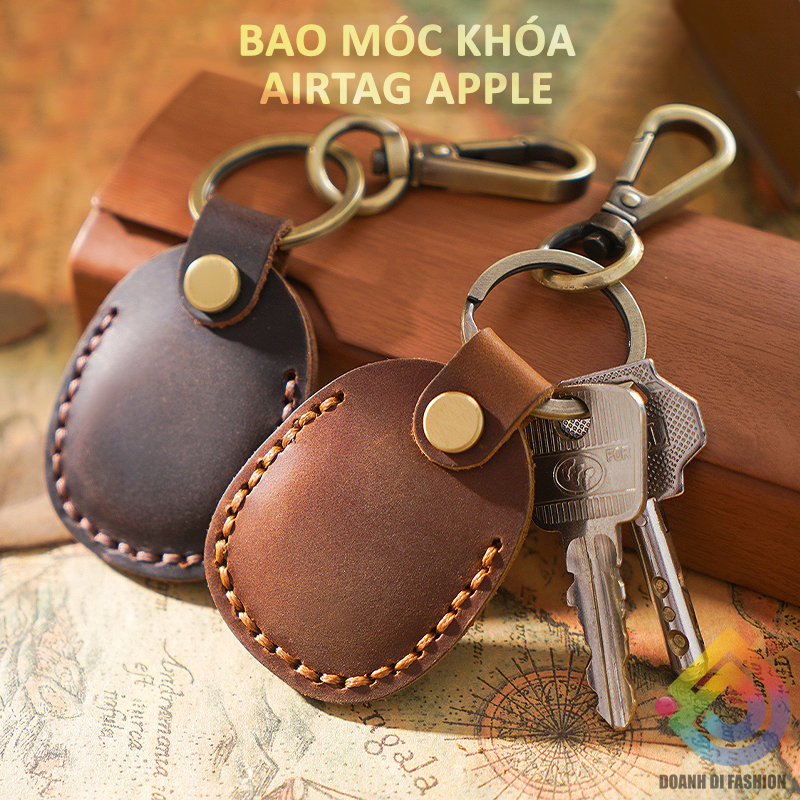 Bao Da Móc Khóa Thẻ Airtag Apple. Air tag Case. Bao Đựng Định Vị Có Gắn Móc. Bọc Chìa Khóa. Vỏ Bọc Ốp Bảo Vệ Airtag
