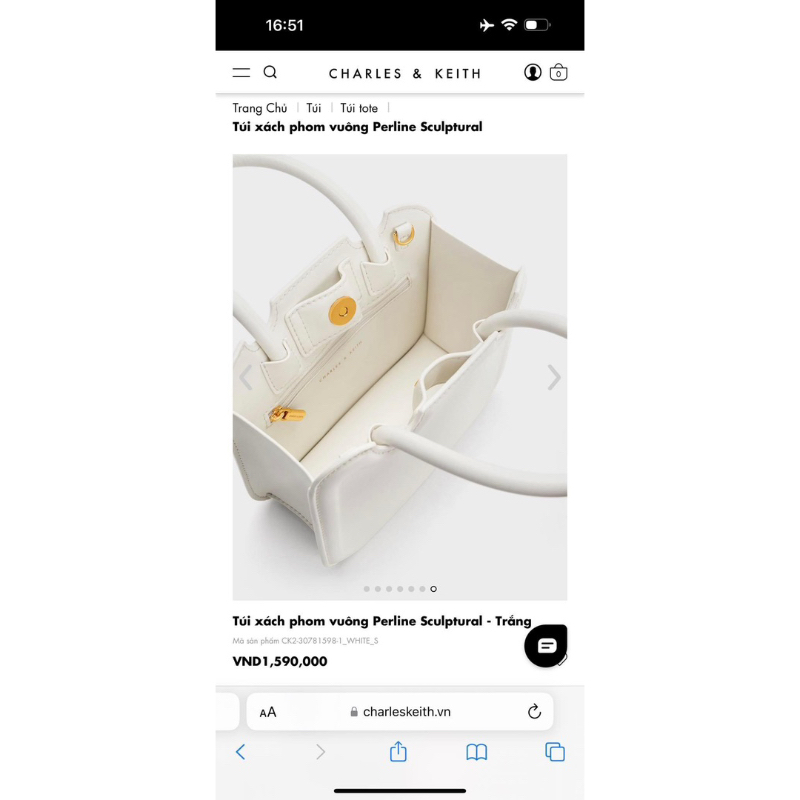 Pass túi đeo chéo bánh bich qui CNK auth