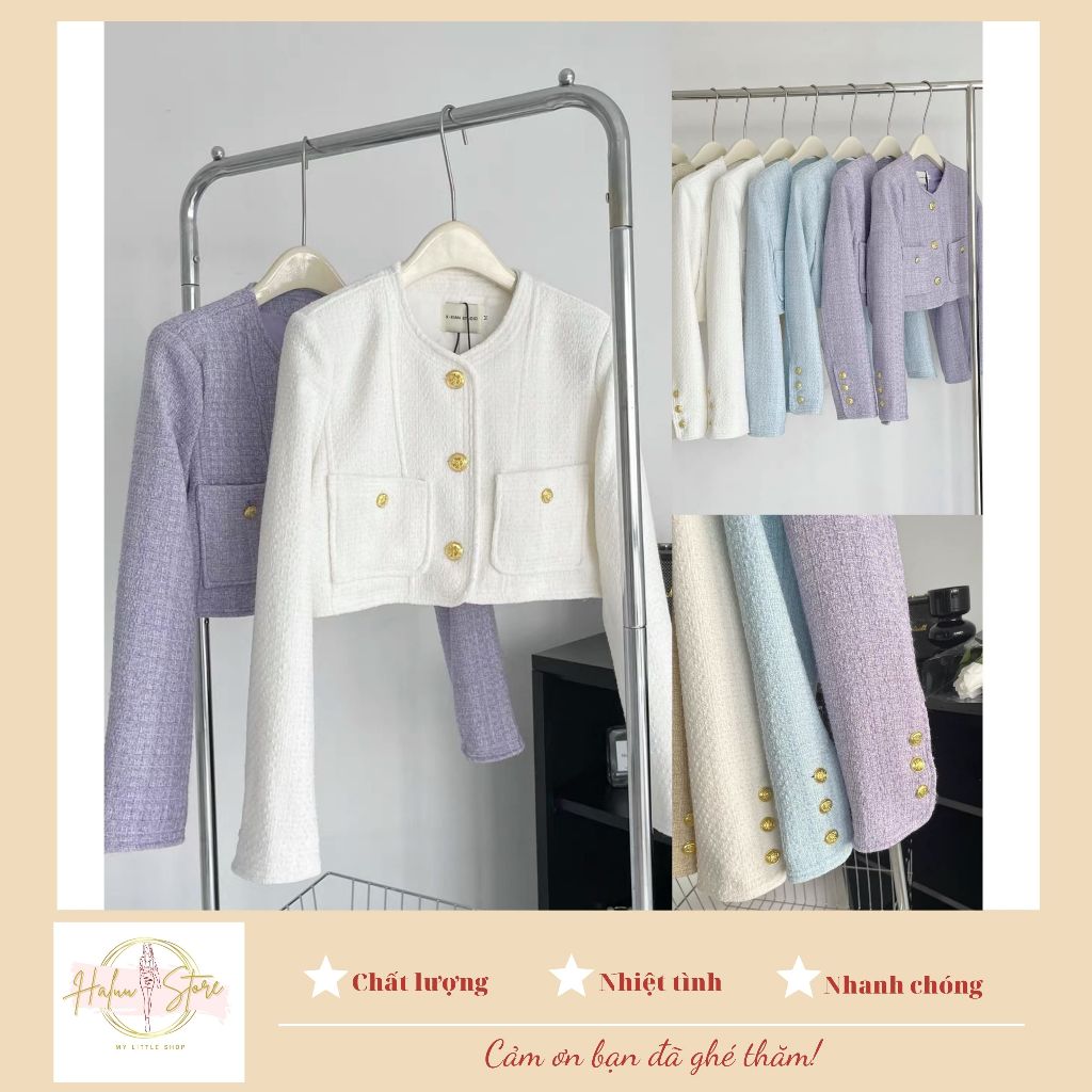 Áo Khoác Dạ Dáng Lửng Basic  HH65 HaLuu Store