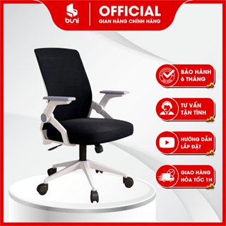 Ghế Công Thái Học Ngả Lưng, Ghế Xoay Văn Phòng, Ghế Làm Việc Chân Xoay Tựa Lưng Tay Cầm Nâng Hạ Cao Cấp