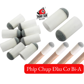 Combo 10 Phíp Chụp ĐẦU CƠ Bida - ĐẦU CHỤP Da Bò GẬY BI-A 11MM 12MM 13MM Cao Cấp [ TTGR ] Thịnh Tâm