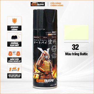 COMBO Sơn SAMURAI màu trắng Baltic 32 gồm 4 chai đủ quy trình độ bền cao (Lót  – Nền 102 - Màu 32 - Bóng )
