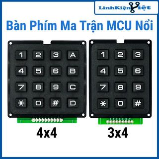 Bàn phím ma trận MCU công nghiệp phím nổi 3x4-4x4