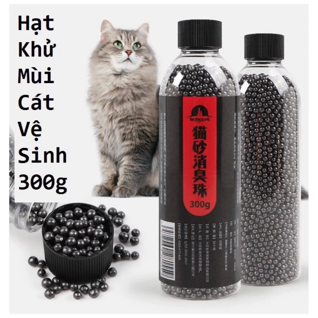 Hạt khử mùi cát vệ sinh cho mèo, giảm mùi hôi cát mèo 300gr Dr.Case