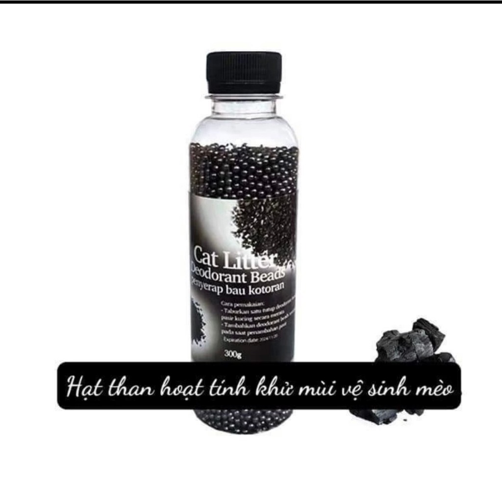 Hạt khử mùi cát vệ sinh cho mèo, giảm mùi hôi cát mèo 300gr Dr.Case