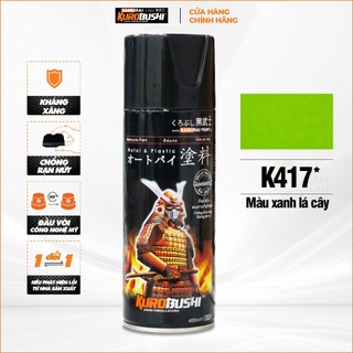 COMBO Sơn Samurai màu xanh lá cây K417 gồm 4 chai đủ quy trình độ bền cao