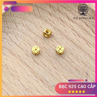 Charm kim tiền mạ vàng xỏ ngang