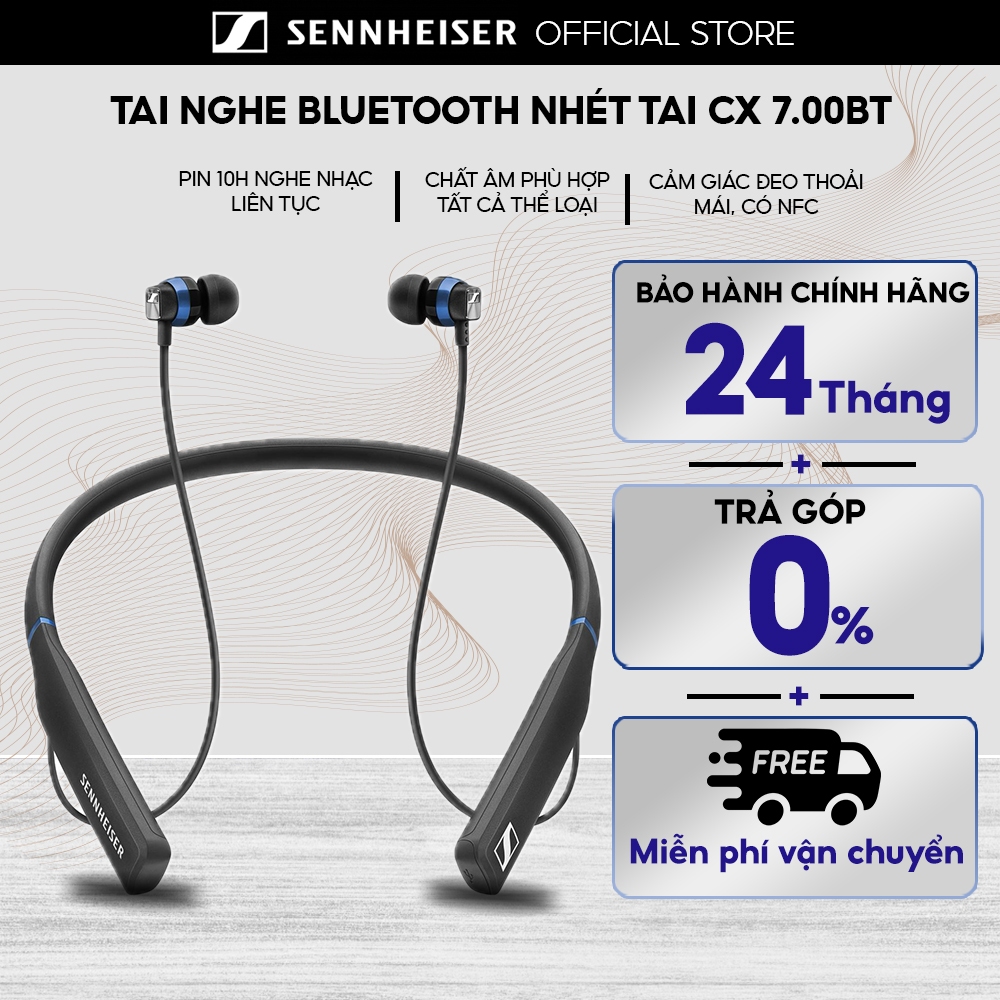 Tai nghe bluetooth SENNHEISER CX7.00 BT - Hàng chính hãng 24 tháng bảo hành