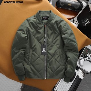Áo bomber dáng Pilot Heboz 2M, chất vải gió pilot tráng cao cấp có khả năng đi mưa nhẹ - 00001791
