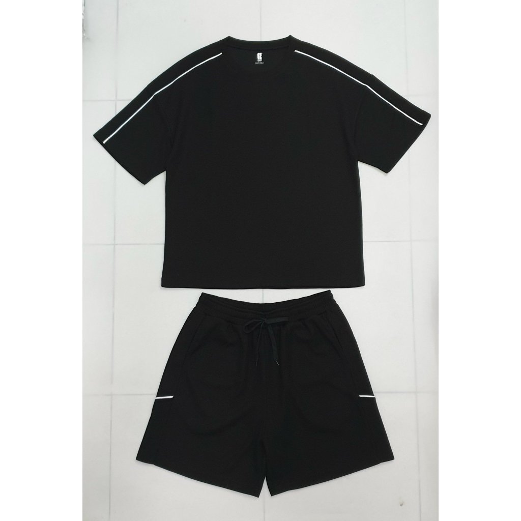 Bộ Thun Nam Phối tay Tay Ngắn Quần Ngắn M-XXL Ghp-Garment