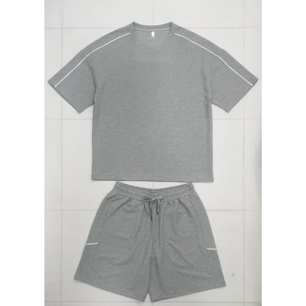 Bộ Thun Nam Phối tay Tay Ngắn Quần Ngắn M-XXL Ghp-Garment