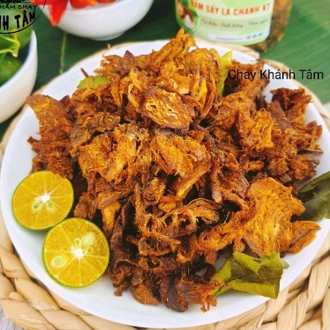 Nấm sấy lá chanh ( túi zip 100gr), KHÔ NẤM LÁ CHANH, Thực phẩm chay Khánh Tâm, Nấm hương sấy