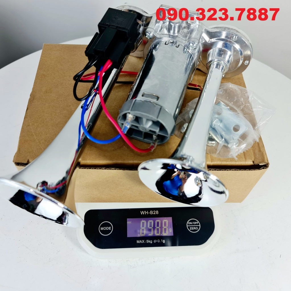 Kèn Còi hơi điện tử 12V & 24V  600DB cho xe hơi/tàu thuyền. chất lượng cao