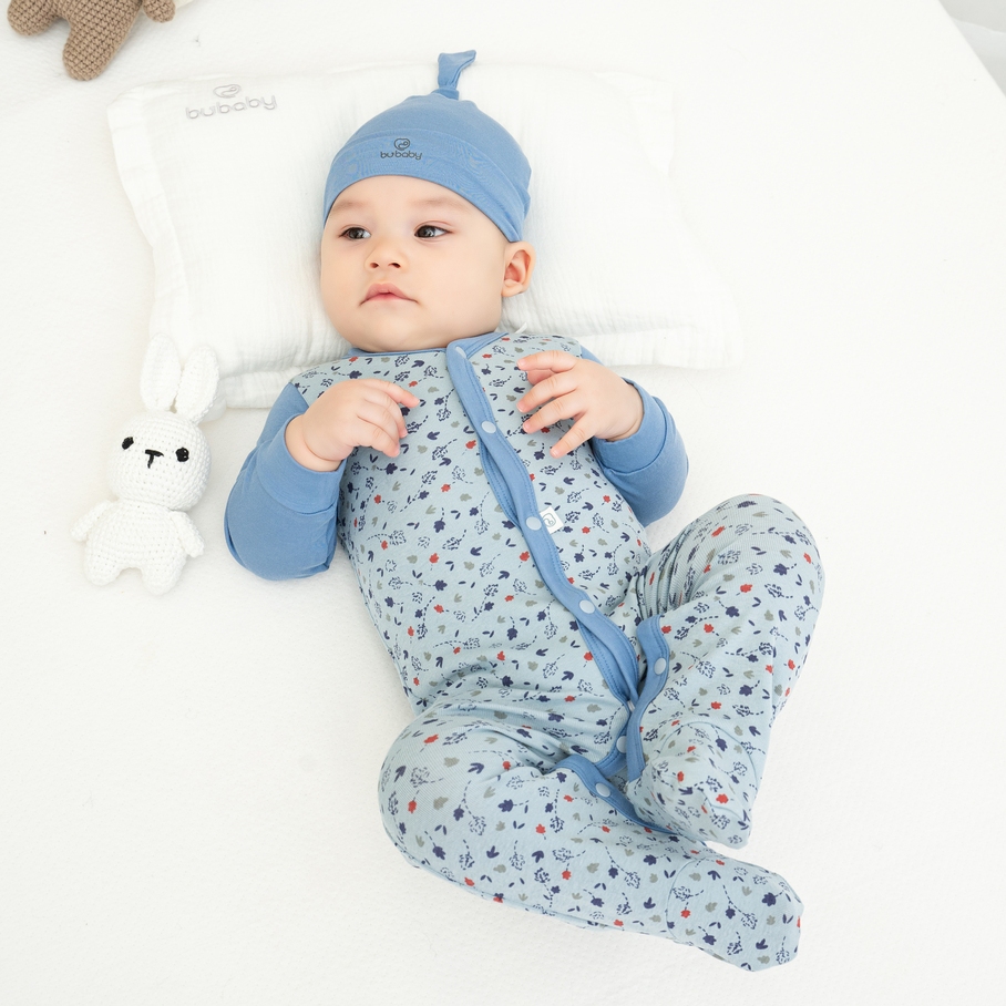 Body dài tay cài giữa Leafly - Pure Cotton BCT210200 | Quần áo BU Baby chính hãng