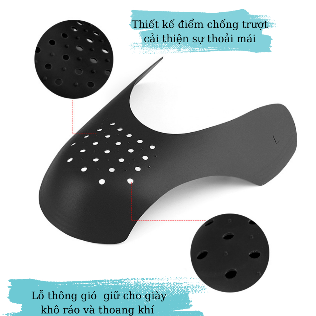 Cặp Lót Bảo Vệ Mũi Giày Shoe Shield MINSU M2313 Độn Chống Nhăn, Giữ Form Dáng Mũi Giày Thể Thao Sneaker
