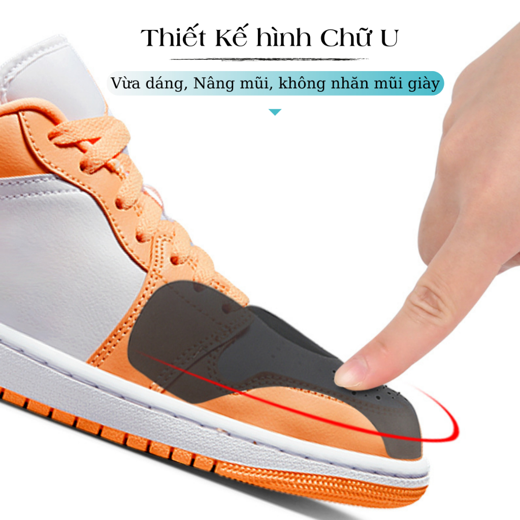 Cặp Lót Bảo Vệ Mũi Giày Shoe Shield MINSU M2313 Độn Chống Nhăn, Giữ Form Dáng Mũi Giày Thể Thao Sneaker